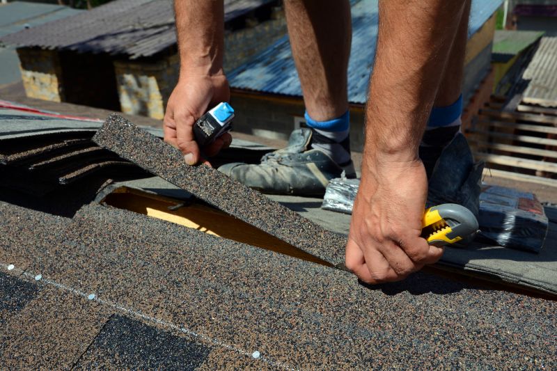 Shingle Repair on Roof Peak